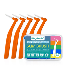 Load image into Gallery viewer, Interdental Brush 20-Pack - Soft Mini Brushes with Dust Cover for Orthodontic and Dental Cleaning