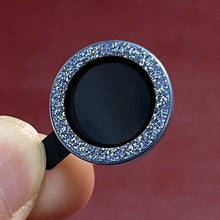 Load image into Gallery viewer, Bling Diamond Camera Lens Protector For iPhone 14 13 12 11 Pro Max Metal Ring Lens Glass Glitter Protective Cap iPhone 13 mini Camera Lens Protector Sparkle Diamond Ring Metal Alloy HD Glass for iPhone