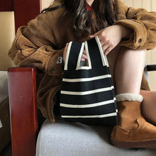 Load image into Gallery viewer, Handmade Knitted Women’s Small Handbag – Casual Mini Tote Wrist Bag