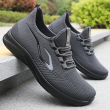 Load image into Gallery viewer, Men's Fashionable Solid Woven Knitted Running Shoes - Lightweight, Breathable, Non-Slip - Perfect Sports Shoes for Out - Lightweight, Breathable, Anti-Slip