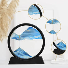 Load image into Gallery viewer, 3D Moving Sand Art Picture - Round Glass Deep Sea Sandscape Hourglass for Home & Office Decor