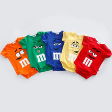 Load image into Gallery viewer, Soft Cotton Baby Romper (3–24M) – Cute Summer Short Sleeve Jumpsuit for Boys & Girls