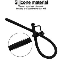 Load image into Gallery viewer, Soft Silicone Urethral Catheter Urethra Dilator Hollow Urethral Plug Probe Tube Threaded Extended Horse eye Masturbator for Men