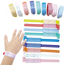 Load image into Gallery viewer, 100pcs Waterproof Soft PVC Medical Wristbands Writable Patient Identification Bracelets Vinyl Band for Healthcare