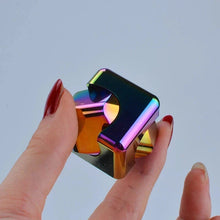 Load image into Gallery viewer, Metal Square Fidget Spinner Cube – Anti-Anxiety Decompression Toy for Stress Relief and Focus