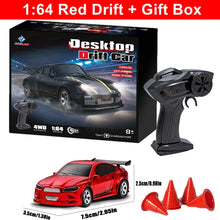 Load image into Gallery viewer, 1/64 4WD High-Speed Drift RC Car – Mini Remote Control Racing Toy for Kids & Adults