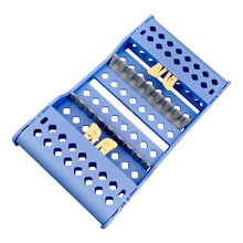 Load image into Gallery viewer, 135℃ Autoclavable 8pc Dental Instrument Holders for Dental Instrument Black Blue Purple Sterilization Box Dental Instrument Box