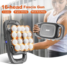 Load image into Gallery viewer, 16-Head Fascia Gun High-Frequency Vibration Body Massage Gun Waist and Back Massager Neck Shoulder Massager Muscle masajeador