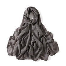 Load image into Gallery viewer, Women’s Large Cotton Rayon Hijab Scarf – 180x95cm Plain Wrap & Shawl