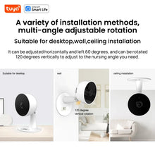 Load image into Gallery viewer, Tuya Smart Security 2/4Pack - 3MP Wired Camera w/Night Vision, Motion/Sound Detection, Pet Monitor for Home, iOS/Android/Web
