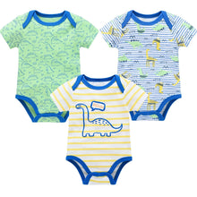 Load image into Gallery viewer, 3/6 PCS Baby Cotton Bodysuits Set Short Sleeve Summer Outfits for Newborn Boys & Girls 0β12 Months