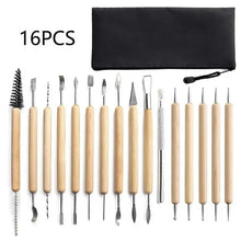 Load image into Gallery viewer, Pottery Clay Sculpting Tools Kit - 8-61 Pcs for Carving, Shaping & Modeling