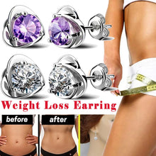 Load image into Gallery viewer, Acupressure Slimming Earrings Healthcare Weight Loss Stud Earring Healthy Stimulating Acupoints Gallstone Clip Magnetic Therapy