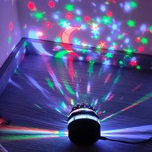 Load image into Gallery viewer, LED Starry Sky Projector Lamp – USB Rotating Night Light