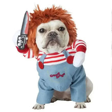 Load image into Gallery viewer, Halloween Dagger Pet Costume - Funny Knife-Holding Dog & Cat Standing Dress for Festival Dress-Up