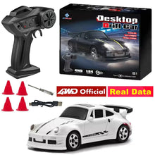 Load image into Gallery viewer, 4WD RC Drift Racing Car - 1/43 Mini High-Speed Electric Car with Gyroscope, Realistic Lights, Remote Control Toy for Kids & Adults
