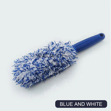Load image into Gallery viewer, SEAMETAL Car Wheel Tire Rim Cleaning Brush Portable Plush Car Wheel Hub Brush Washing Tool Car Detailing Care Dust Removal Brush