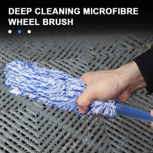 Load image into Gallery viewer, SEAMETAL Car Wheel Tire Rim Cleaning Brush Portable Plush Car Wheel Hub Brush Washing Tool Car Detailing Care Dust Removal Brush
