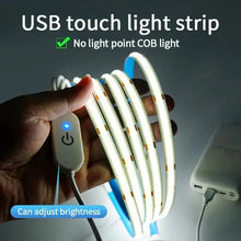 Load image into Gallery viewer, LED COB USB Strip Light – Touch Dimmer Indoor Lighting