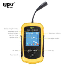 Load image into Gallery viewer, FFC1108-1 Alarm 100M Portable Sonar Fish Finders 45 degrees Sonar Coverage Echo Sounder Alarm Transducer Lake Sea Fishing