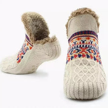 Load image into Gallery viewer, Thermal Mens Fluffy Slipper Socks Winter Warm Women Short Cotton Thickened Home Sleeping Soft Non Slip Grip Fuzzy Floor Socks