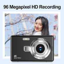 Load image into Gallery viewer, 4K HD 1080P Digital Camera 96MP Portable Vlogging Camera 16X Zoom Camcorder Camera 2.4 Inch IPS Screen for Kid Adult Photography