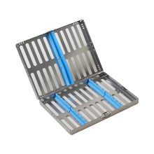 Load image into Gallery viewer, Dental Sterilization Tray Case Box Holder Autoclave Sterilizer Teaching Instruments Dental Cassette File Burs Disinfection Tray