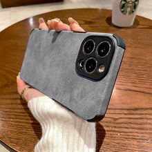 Load image into Gallery viewer, Vintage Green PU Leather Case For iPhone 13 12 11 Pro Max Mini XR XS X 7 8 Plus Luxury Silicon Bumper Shockproof Soft Cover Ultra Thin Slim Leather Case Anti-Scratch Hard Back Cover for iPhone