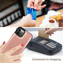 Load image into Gallery viewer, Wallet Stand Cover Flip Leather Case For iPhone 14 Pro Max 13 Pro Max 12 Pro Max 11 Pro Max Soft PU Leather Card Case With Kickstand Slim Double Magnetic Clasp Protective Cover