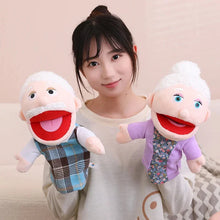 Load image into Gallery viewer, 28-33cm Kids Plush Finger & Hand Puppet Popular Activity Boy Girl Role Play Bedtime Story Props Family Role Playing Toys Doll