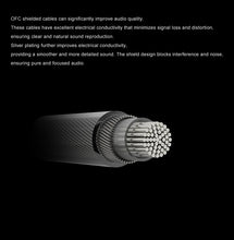 Load image into Gallery viewer, INAWAKEN DAWN Ms Purple-Gold Diaphragm Dynamic Driver IEM Headphones with OFC Shielded Cable for Audiophiles Musicians