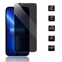 Load image into Gallery viewer, Anti-spy Glass for IPhone 13 12 Pro Max Mini XS MAX 8 7 Plus Full Cover Privacy Screen Protector for IPhone 11 PRO MAX X XR 14 Edge to Edge Full Coverage and 9H Hardness Anti-Scratch Shockproof Protection Screen Cover Shield
