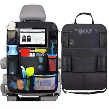 Load image into Gallery viewer, Black Multi-Grid Car Seat Back Storage Bag Organizer