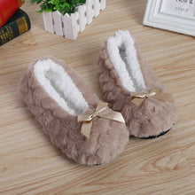 Load image into Gallery viewer, Winter Warm Slipper Womens Home Plush Soft Fluffy Cute Funny Indoor House Female Non Slip Ladies Floor Shoes Heart Love Grip
