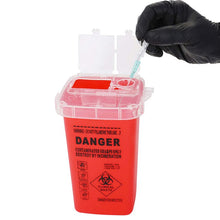 Load image into Gallery viewer, 1L Plastic Tattoo Medical Supplies Container Waste Box Disposable Needle Tips Recycling Buckets Collection Tattoos Accessories