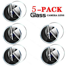 Load image into Gallery viewer, 5PCS Tempered Glass For iphone 13 Pro Max Mini Camera Lens Protectors Film For 12 11 se3 se 2022 2020 6 7 8 plus Tempered Glass Camera Protector Case Friendly Camera Lens Protector For iPhone