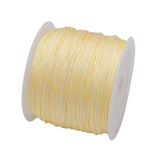 Load image into Gallery viewer, 50 Yards 0.8mm Braided Nylon Cord – Durable Satin String for Jewelry Making, Beading, Macrame, Chinese Knot & DIY Crafts