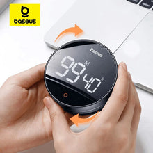Load image into Gallery viewer, Baseus Magnetic Countdown Alarm Clock Kitchen Timer Manual Digital Timer Stand Desk Clock Cooking Timer Shower Study Stopwatch