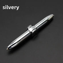 Load image into Gallery viewer, LED Gyro Spinner Pen – Multifunctional Metal Fidget Ballpoint Pen with Light | Stress Relief Spinning Pen for Writing, Focus & Gifts