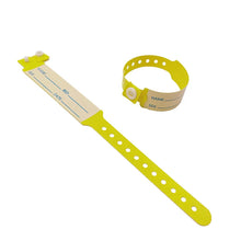 Load image into Gallery viewer, 100pcs Waterproof Soft PVC Medical Wristbands Writable Patient Identification Bracelets Vinyl Band for Healthcare