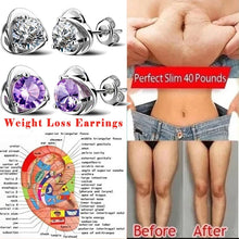 Load image into Gallery viewer, Acupressure Slimming Earrings Healthcare Weight Loss Stud Earring Healthy Stimulating Acupoints Gallstone Clip Magnetic Therapy