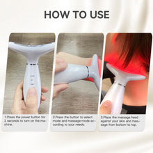 Load image into Gallery viewer, 3 in 1 EMS Neck Face Beauty Device with Thermal Neck Lifting Vibration LED Facial Massager Double Chin Remover Skin Care Tool