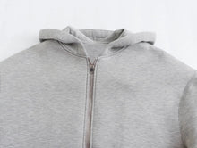 Load image into Gallery viewer, Women’s Oversized Zip-Up Hoodie – Thick Space Cotton Streetwear Hooded Jacket for Spring & Autumn Casual Style