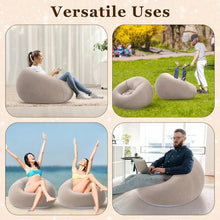 Load image into Gallery viewer, Inflatable PVC Sofa with Air Pump – Outdoor Camping & Travel