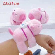 Load image into Gallery viewer, Kawaii Capybara Plush Slap Snap Wristband – Funny Kids Toy Bracelet