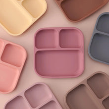 Load image into Gallery viewer, BPA Free Silicone Divided Suction Baby Plate