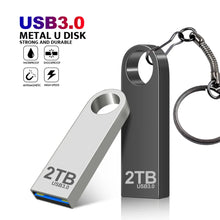 Load image into Gallery viewer, New 2025 Metal Pen Drive 2TB Cle Usb Flash Drives 1TB High Speed Pendrive 512TB 128GB Memoria Usb 3.0 For xiaomi mijia equipment