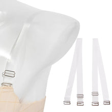 Load image into Gallery viewer, 1/2/3 Pairs Metal Buckle Bra Straps Belt Women's Elastic Transparent Silicone Adjustable Portable Frosted Intimates Accessories