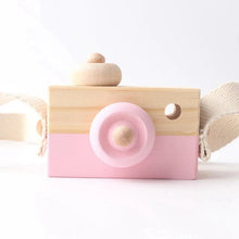 Load image into Gallery viewer, Wooden Fashion Camera Montessori Baby Toy Pendant