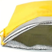 Load image into Gallery viewer, Durable Yellow Banana Storage Bag – Insulated Fresh-Keep Drawstring Bag for Fruits & Vegetables | Reusable Banana Preservation Pouch